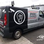 sparky barker van wrapping 2
