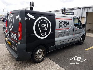 sparky barker van wrapping