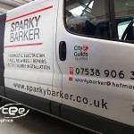 sparky barker van wrapping 4