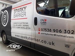 sparky barker van wrapping