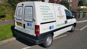 The Cambridge Dog Lodge Van Signs