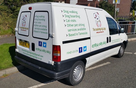 The Cambridge Dog Lodge Van Signs